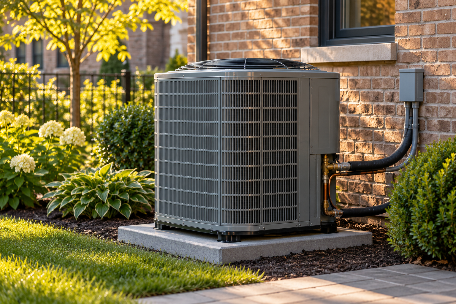 Outdoor residential air conditioner